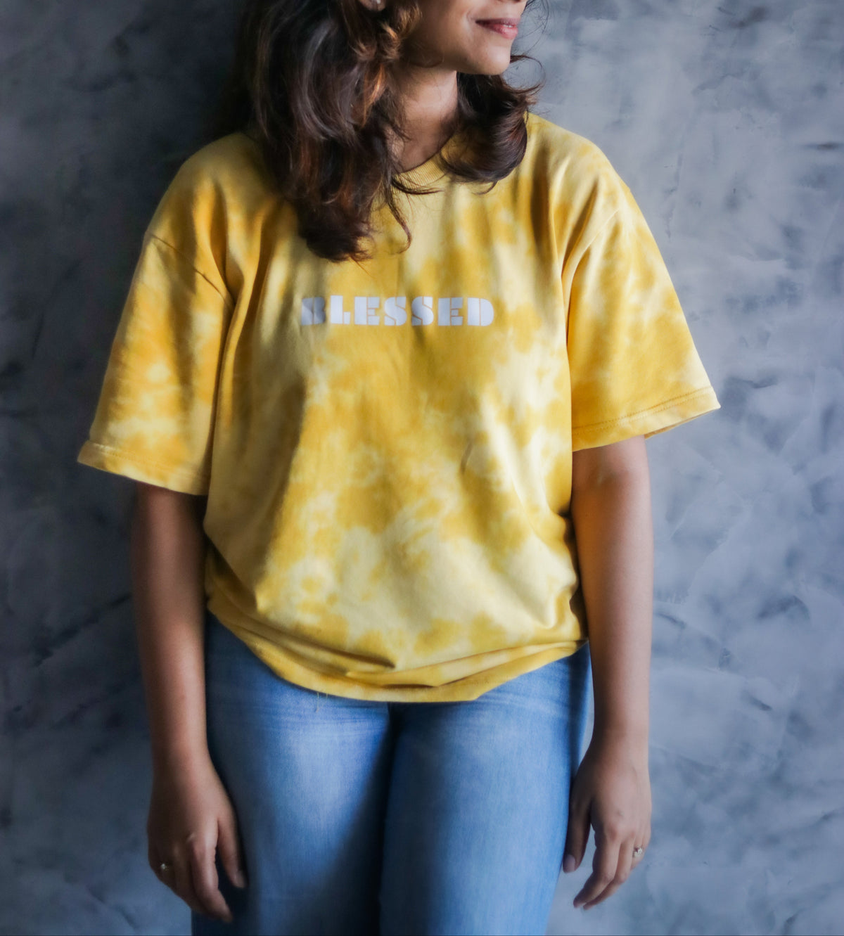 BLESSED - Tie Dye Oversized T-Shirt