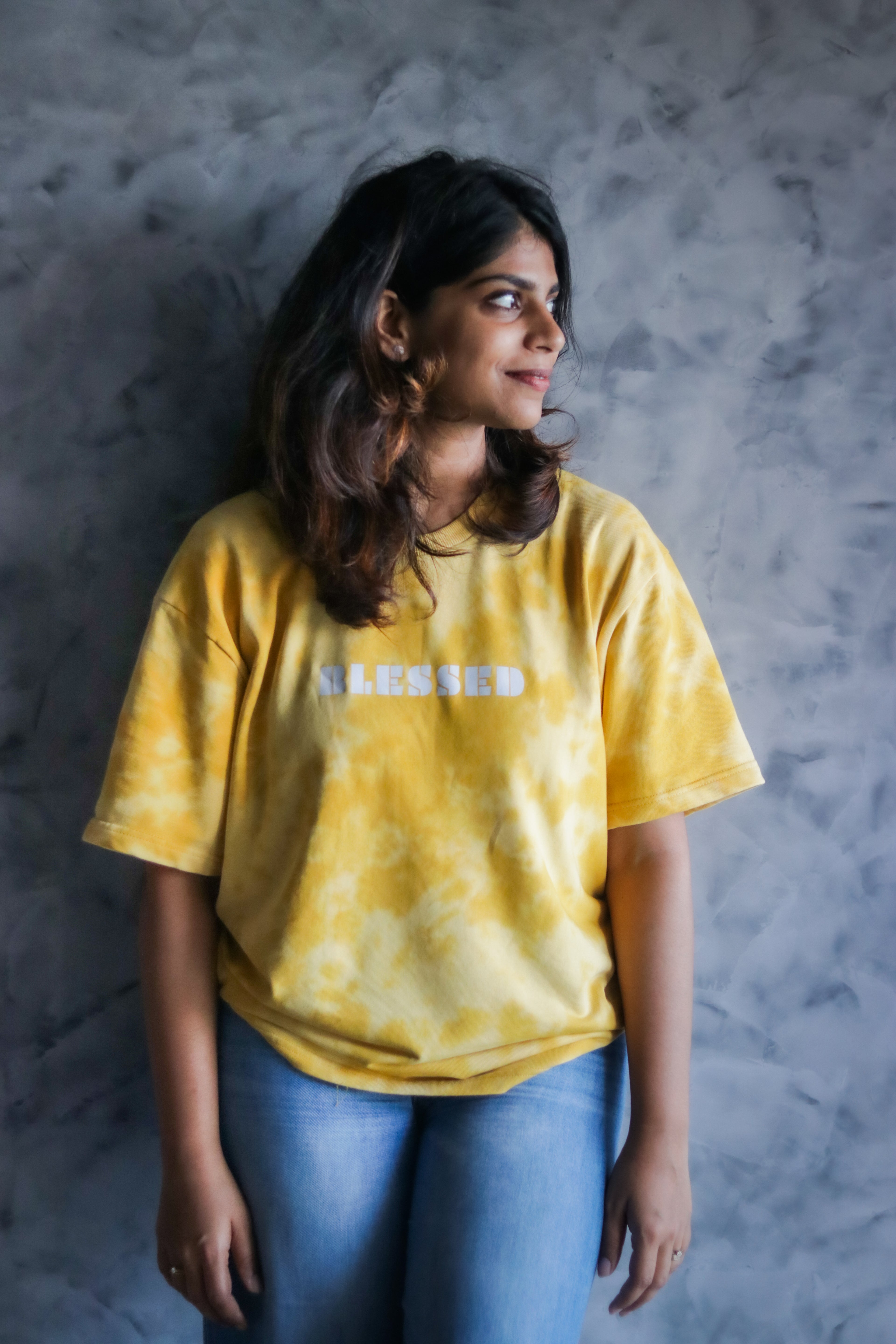 BLESSED - Tie Dye Oversized T-Shirt