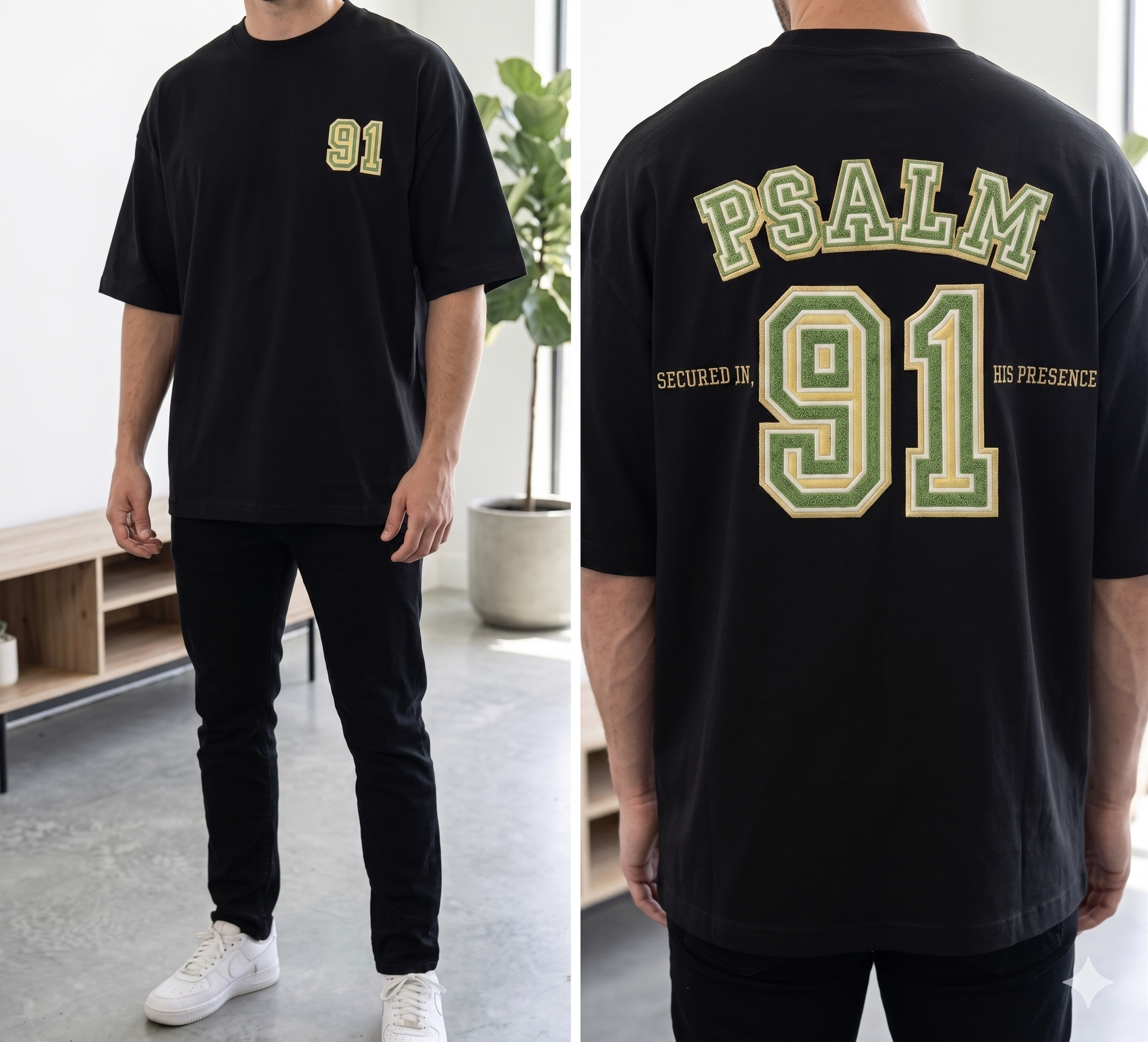 Psalm 91 Bundle (Oversized + Kids tee)
