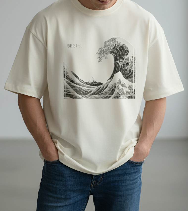 Be Still - Oversized Tee (Off white)
